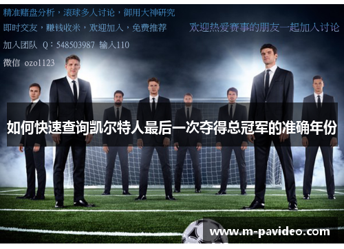 如何快速查询凯尔特人最后一次夺得总冠军的准确年份